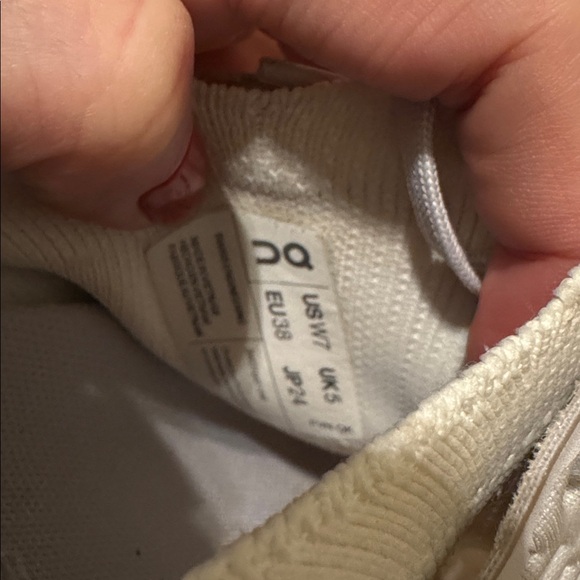 On Cloud White Athletic Running Shoes - Picture 6 of 7